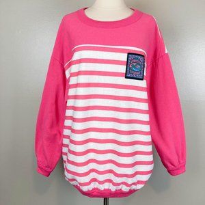 CARLTON - 22W - Retro Pink "Old Country Roses" Sweater